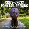 image:imageFunky Junque Criss Cross Ponytail Cap Messy Bun Distressed Baseball HatTie Dye  Purple WMesh