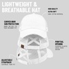 image:imageFunky Junque Criss Cross Ponytail Cap Messy Bun Distressed Baseball HatWhite Distressed