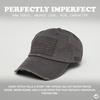image:imageFunky Junque Distressed Baseball Cap Vintage Embroidered Dad HatAmerican Flag  Dark Grey