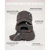 image:imageFunky Junque Distressed Baseball Cap Vintage Embroidered Dad HatAmerican Flag  Dark Grey