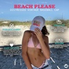 image:imageFunky Junque Distressed Baseball Cap Vintage Embroidered Dad HatBeach Please Metallic  White