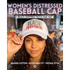 image:imageFunky Junque Distressed Baseball Cap Vintage Embroidered Dad HatBeach Please Metallic  White