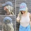 image:imageFunky Junque Distressed Baseball Cap Vintage Embroidered Dad HatBlessed Mom  Dove Grey