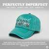 image:imageFunky Junque Distressed Baseball Cap Vintage Embroidered Dad HatBlessed Mom  Teal