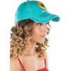 image:imageFunky Junque Distressed Baseball Cap Vintage Embroidered Dad HatBlessed W Sunflower  Turquoise