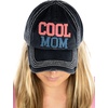 image:imageFunky Junque Distressed Baseball Cap Vintage Embroidered Dad HatCool Mom  Black
