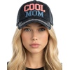 image:imageFunky Junque Distressed Baseball Cap Vintage Embroidered Dad HatCool Mom  Black
