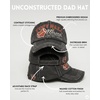 image:imageFunky Junque Distressed Baseball Cap Vintage Embroidered Dad HatFootball Mama  Dark Grey