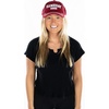 image:imageFunky Junque Distressed Baseball Cap Vintage Embroidered Dad HatGame Day  ScarletWhite