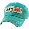 image:imageFunky Junque Distressed Baseball Cap Vintage Embroidered Dad HatMom of Girls  Teal