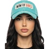 image:imageFunky Junque Distressed Baseball Cap Vintage Embroidered Dad HatMom of Girls  Teal