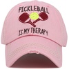 image:imageFunky Junque Distressed Baseball Cap Vintage Embroidered Dad HatPickleball is My Therapy  Light Pink