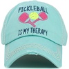 image:imageFunky Junque Distressed Baseball Cap Vintage Embroidered Dad HatPickleball is My Therapy  Mint