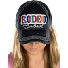 image:imageFunky Junque Distressed Baseball Cap Vintage Embroidered Dad HatRodeo Sweetheart  Black