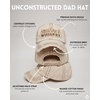 image:imageFunky Junque Distressed Baseball Cap Vintage Embroidered Dad HatSunshine  Whiskey  Beige