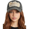 image:imageFunky Junque Distressed Baseball Cap Vintage Embroidered Dad HatSunshine Whiskey WGlass  Black