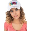 image:imageFunky Junque Distressed Baseball Cap Vintage Embroidered Dad HatTie Dye Mama Patch  White