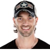 image:imageFunky Junque Distressed Mens Baseball CapAir Force Star  Black