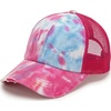 image:imageFunky Junque Distressed Mesh Low Profile Trucker Hat Snapback CapHot Pink Tie Dye Mix