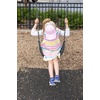 image:imageFunky Junque Girls Criss Cross Ponytail Baseball Cap Kids Messy Bun Hat2 Pack Blue Moon  Light Pink