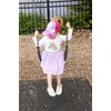 image:imageFunky Junque Girls Criss Cross Ponytail Baseball Cap Kids Messy Bun Hat2 Pack Hot Pink  Orange Tie Dye