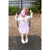 image:imageFunky Junque Girls Criss Cross Ponytail Baseball Cap Kids Messy Bun Hat2 Pack Tie Dye Hot Pink  Tie Dye Light Pink