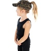 image:imageFunky Junque Girls Criss Cross Ponytail Baseball Cap Kids Messy Bun HatBasketweave Green Camo