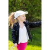image:imageFunky Junque Girls Criss Cross Ponytail Baseball Cap Kids Messy Bun HatBasketweave White