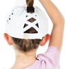 image:imageFunky Junque Girls Criss Cross Ponytail Baseball Cap Kids Messy Bun HatBasketweave White