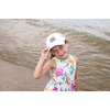 image:imageFunky Junque Girls Criss Cross Ponytail Baseball Cap Kids Messy Bun HatBee Happy  White