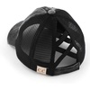image:imageFunky Junque Girls Criss Cross Ponytail Baseball Cap Kids Messy Bun HatBlack Washed WBlack Mesh