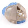 image:imageFunky Junque Girls Criss Cross Ponytail Baseball Cap Kids Messy Bun HatBlue Moon Washed