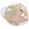 image:imageFunky Junque Girls Criss Cross Ponytail Baseball Cap Kids Messy Bun HatChunky Glitter Ombre  Unicorn Inspired Colors