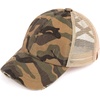 image:imageFunky Junque Girls Criss Cross Ponytail Baseball Cap Kids Messy Bun HatGreen Camo