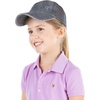 image:imageFunky Junque Girls Criss Cross Ponytail Baseball Cap Kids Messy Bun HatGrey Washed WGrey Mesh