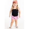 image:imageFunky Junque Girls Criss Cross Ponytail Baseball Cap Kids Messy Bun HatSmiley  CoralYellow