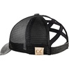 image:imageFunky Junque Girls Criss Cross Ponytail Baseball Cap Kids Messy Bun HatSmiley Face  BlackYellow