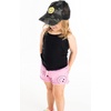 image:imageFunky Junque Girls Criss Cross Ponytail Baseball Cap Kids Messy Bun HatSmiley Face  Camo BlackYellow