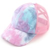 image:imageFunky Junque Girls Criss Cross Ponytail Baseball Cap Kids Messy Bun HatTie Dye  Baby Pink