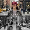 image:imageFunky Junque Greek Fisherman Newsboy Cap Cotton Captains Bakerboy HatBurgundy