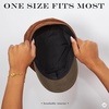 image:imageFunky Junque Greek Fisherman Newsboy Cap Cotton Captains Bakerboy HatFaux Suede  Mocha