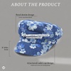image:imageFunky Junque Greek Fisherman Newsboy Cap Cotton Captains Bakerboy HatFloral  Denim