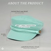 image:imageFunky Junque Greek Fisherman Newsboy Cap Cotton Captains Bakerboy HatMint