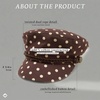 image:imageFunky Junque Greek Fisherman Newsboy Cap Cotton Captains Bakerboy HatPolka Dots  Brown
