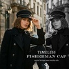 image:imageFunky Junque Greek Fisherman Newsboy Cap Cotton Captains Bakerboy HatStudded Suede  Black