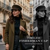image:imageFunky Junque Greek Fisherman Newsboy Cap Cotton Captains Bakerboy HatStudded Suede  Brown