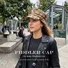 image:imageFunky Junque Greek Fisherman Newsboy Cap Cotton Captains Bakerboy HatVintage Floral  Beige
