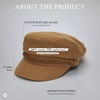 image:imageFunky Junque Greek Fisherman Newsboy Cap Cotton Captains Bakerboy HatWool  Camel
