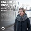 image:imageFunky Junque Infinity Scarf for Women  Oversized Chunky Winter Scarf Colorful Fall Scarves Soft Sweater Wrap Cozy Style4 Tone Mix  Grey  Black  Beige  Lt French Beige