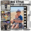 image:imageFunky Junque Kids 2 Tone Trucker Snapback Hat for Baby Toddler amp ChildrenBig Brother  BlackWhite